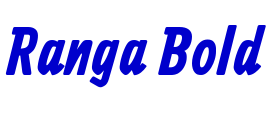 Ranga Bold Schriftart